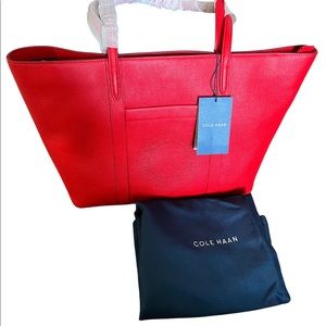 Cole Haan zip top tote from the Grand Series. Brand new, never used.